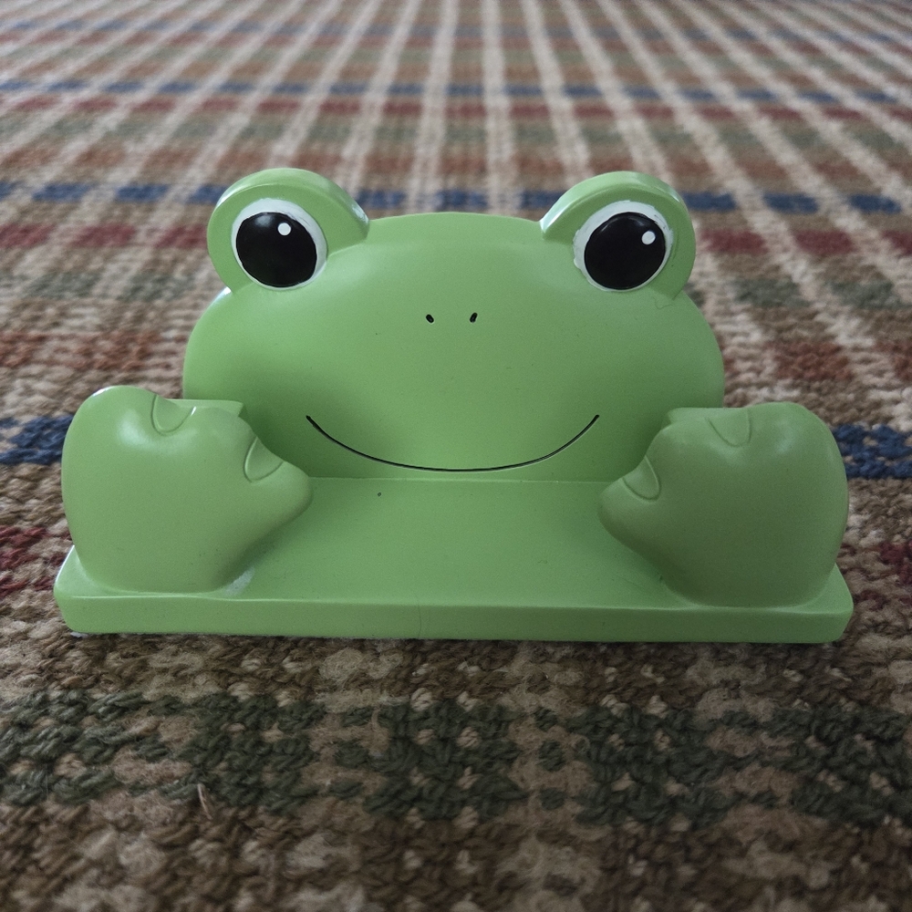 Kawaii Cute Green Frog Froggy Glasses Holder
